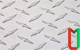 Рифлёный алюминиевый лист даймонд 1,2х300х1500 мм АМг2